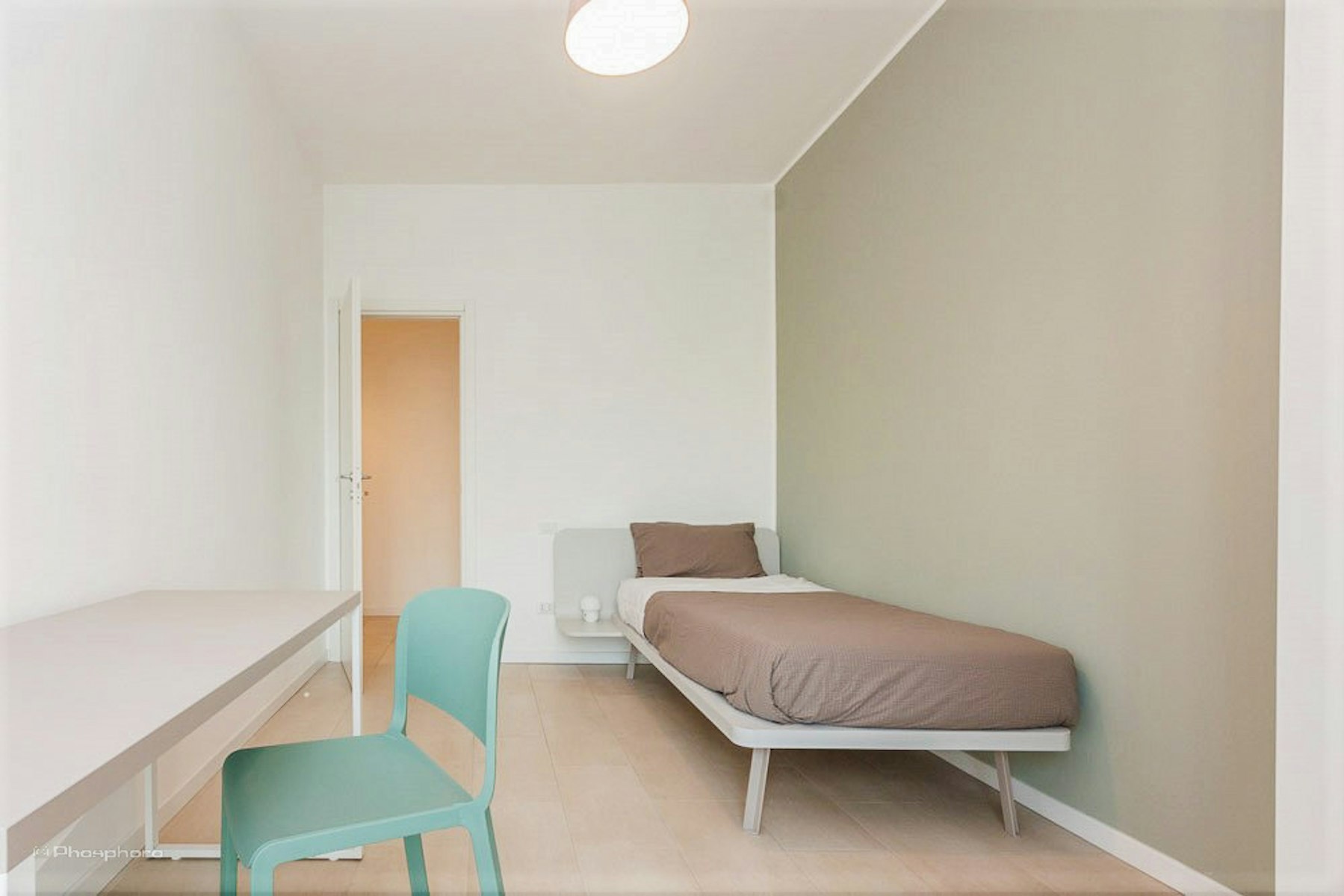 Stanza singola dallo stile minimal