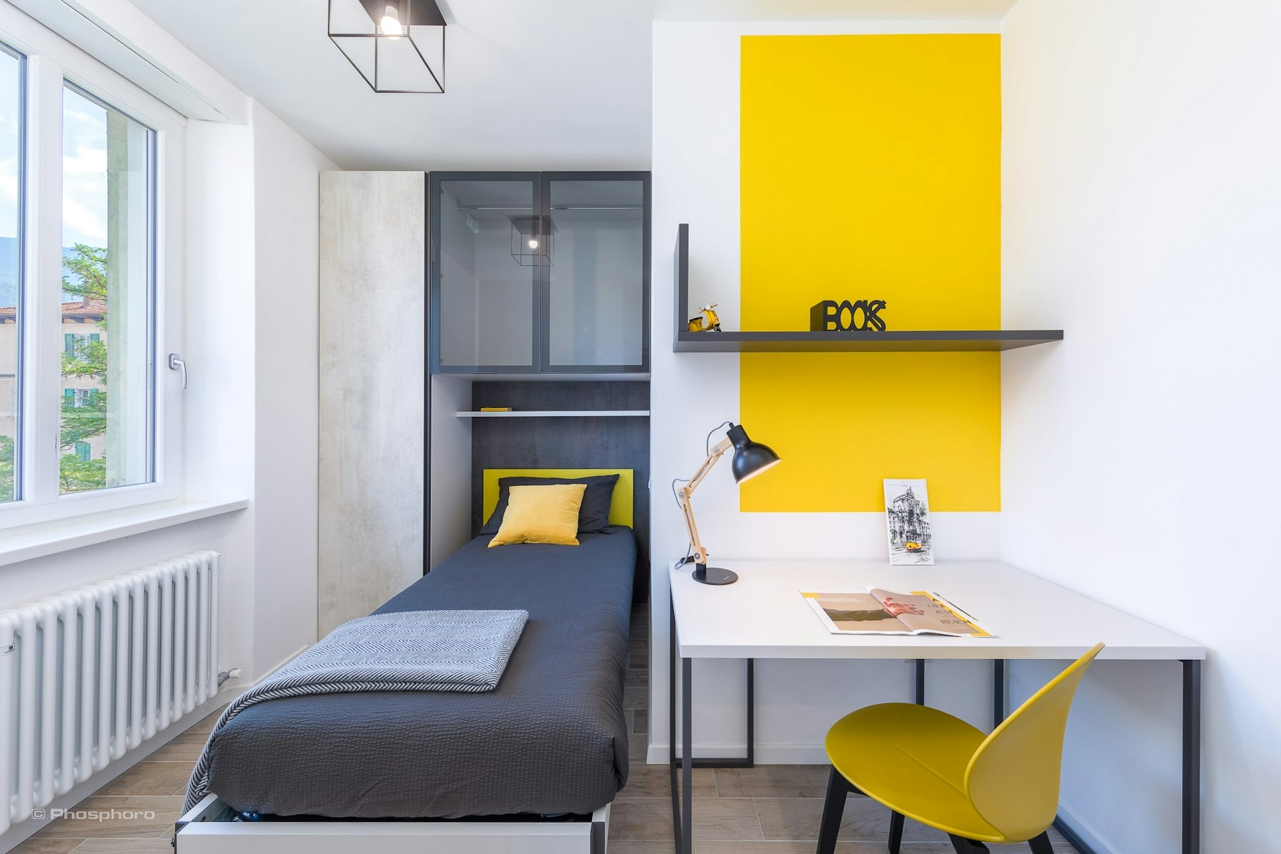 Stylish Single Room Blending Functionality and Elegance