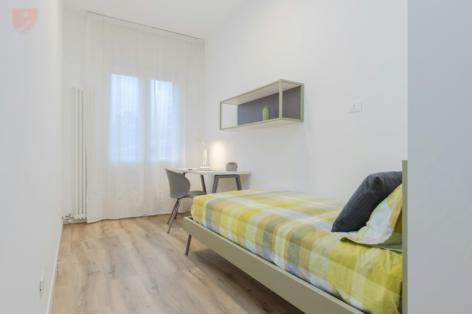 12 Sqm of Style: Elegant and Bright Single Room