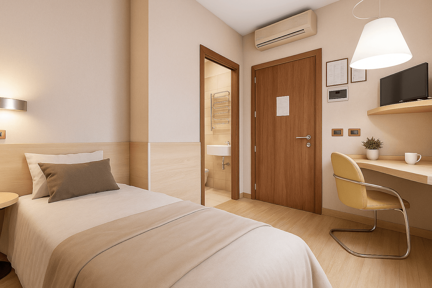 Single Room with Exclusive Bathroom!