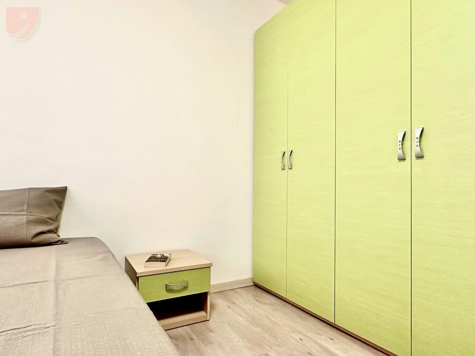 Spacious Room with Double Desk and Two-Door Closet