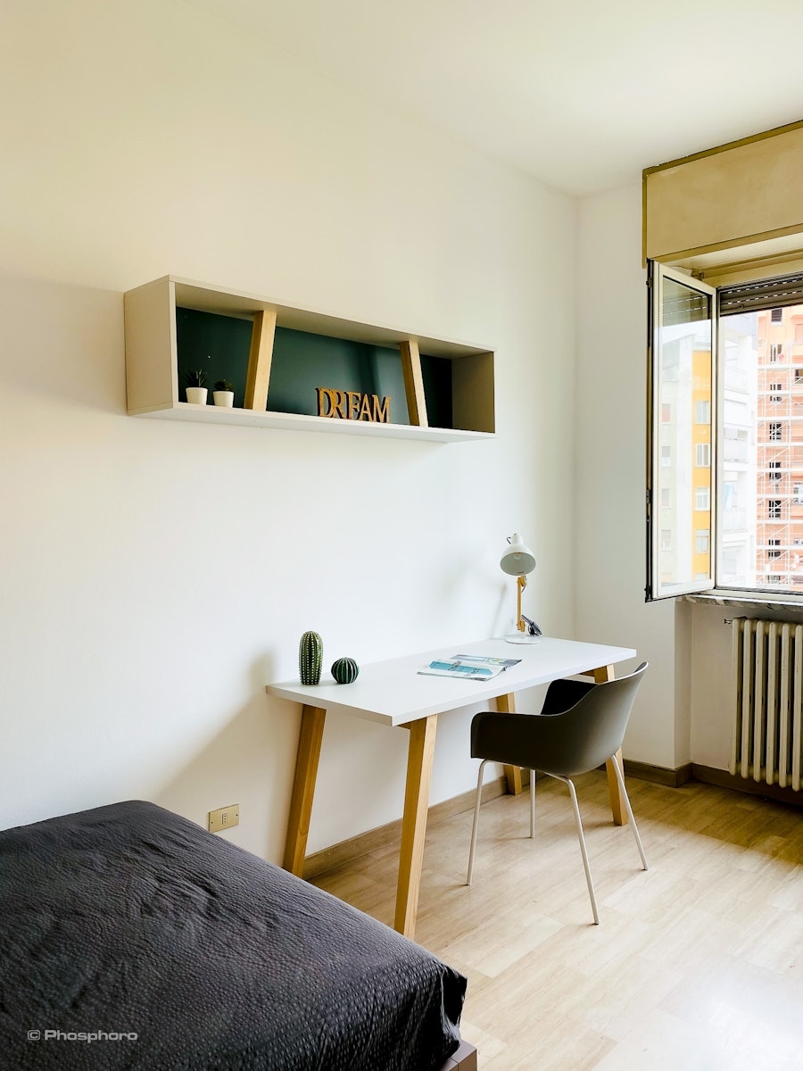 Single in university student apartment